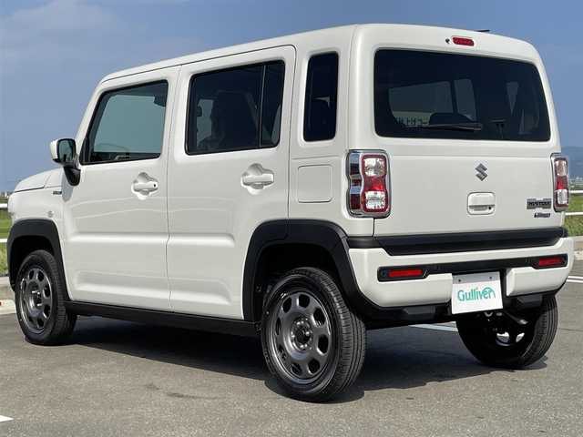 スズキ ハスラー HYBRID G 佐賀県 2025(令7)年 0.1万km未満 ピュアホワイトP LEDヘッドライト/・オートマチックハイビーム/シートヒーター/スマートキー/新車保証書/取扱説明書/スペアキー1本/スズキ セーフティサポート（全車標準装備）/・衝突被害軽減ブレーキ（デュアルカメラブレーキサポート）/・誤発進抑制機能（前方・後方）/・車線逸脱警報機能/・ふらつき警報機能/・先行車発進お知らせ機能/・後退時ブレーキサポート/・標識認識機能/・制動時の車両安定性確保/・ESP（車両走行安定補助システム）/・横滑り防止・トラクションコントロール