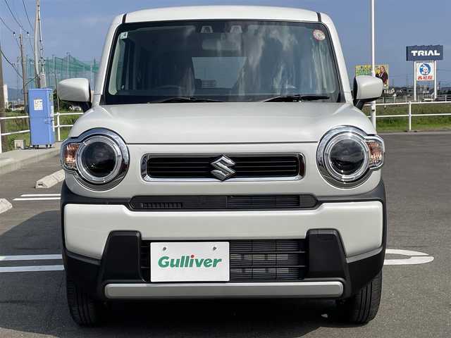 スズキ ハスラー HYBRID G 佐賀県 2025(令7)年 0.1万km未満 ピュアホワイトP LEDヘッドライト/・オートマチックハイビーム/シートヒーター/スマートキー/新車保証書/取扱説明書/スペアキー1本/スズキ セーフティサポート（全車標準装備）/・衝突被害軽減ブレーキ（デュアルカメラブレーキサポート）/・誤発進抑制機能（前方・後方）/・車線逸脱警報機能/・ふらつき警報機能/・先行車発進お知らせ機能/・後退時ブレーキサポート/・標識認識機能/・制動時の車両安定性確保/・ESP（車両走行安定補助システム）/・横滑り防止・トラクションコントロール