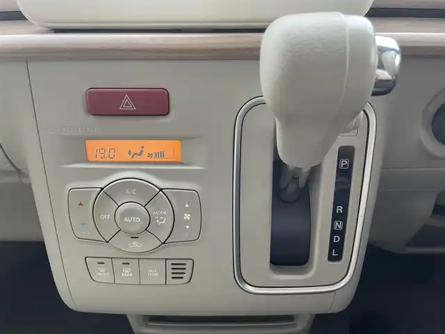 スズキ ラパン X 栃木県 2018(平30)年 16.9万km ベージュ ワンオーナー/純正ナビ（TV/AM/FM）/運転席シートヒーター/ETC/純正14インチアルミホイル/プッシュスタート/衝突軽減ブレーキ/アイドリングストップ/スマートキー/パワーステアリング/パワーウィンドウ