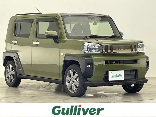 ダイハツ タフト G ターボ 滋賀県 2020(令2)年 1万km フォレストカーキメタリック 純正7インチディスプレイオーディオ/【CD/DVD/USB/iPod/AUX】/バックカメラ/衝突軽減ブレーキ/追従クルーズコントロール/クリアランスソナー/ガラスルーフ/LEDヘッドライト/オートライト/オートマチックハイビーム/前後ドライブレコーダー/ETC/D/Nシートヒーター/電動パーキングブレーキ/オートブレーキホールド/純正フロアマット/ドアバイザー/プッシュスタート/スマートキー/ステアリングリモコン