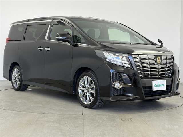 トヨタ アルファード S Aパッケージ タイプブラック 愛知県 2018(平30)年 4万km ブラック トヨタセーフティセンス/　・プリクラッシュセーフティ/　・レーンキープアシスト/　・アダプティブクルーズコントロール/ワンオーナー/サンルーフ/アルパインＢＩＧＸ１１型ナビ/　（ＢＴ／フルセグＴＶ／ＣＤ／ＤＶＤ）/アルパインフリップダウンモニター/バックカメラ/前後純正ドラレコ/ビルトインＥＴＣ/パワーバックドア/両側パワースライドドア/純正１８インチＡＷ/スタッドレス付ＡＷ車載