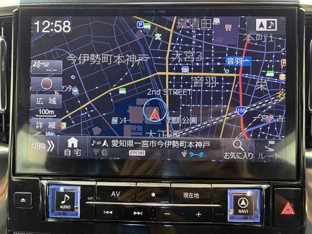 トヨタ アルファード S Aパッケージ タイプブラック 愛知県 2018(平30)年 4万km ブラック トヨタセーフティセンス/　・プリクラッシュセーフティ/　・レーンキープアシスト/　・アダプティブクルーズコントロール/ワンオーナー/サンルーフ/アルパインＢＩＧＸ１１型ナビ/　（ＢＴ／フルセグＴＶ／ＣＤ／ＤＶＤ）/アルパインフリップダウンモニター/バックカメラ/前後純正ドラレコ/ビルトインＥＴＣ/パワーバックドア/両側パワースライドドア/純正１８インチＡＷ/スタッドレス付ＡＷ車載