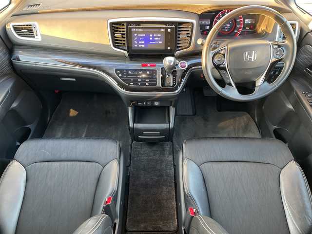 ホンダ オデッセイ 神奈川県 2014(平26)年 9.2万km プレミアムヴィーナスブラックP 純正ナビ（ワンセグ/Bluetooth/CD/DVD/USB/HDMI）/両側パワースライドドア/クルーズコントロール/バックカメラ/ビルドインETC/LEDヘッドライト　/フォグライト　/オートライト　/電動格納ミラー　/プッシュスタート/スマートキー/純正アルミホイール/純正フロアマット/ABS/横滑り防止装置