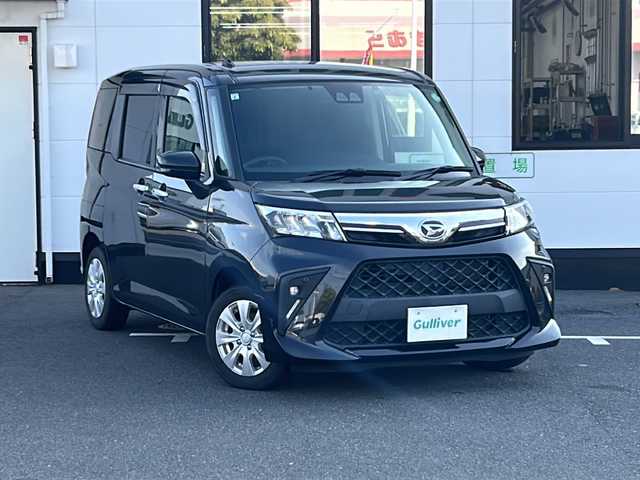 ダイハツ トール G 山口県 2021(令3)年 5.3万km ブラックマイカメタリック 純正9インチSDナビ【NMZL-Y71D】/　Bluetooth、CD、DVD、USB、フルセグテレビ/両側パワースライドドア/全方位カメラ/バックカメラ/ETC/前方ドライブレコーダー/USB充電口/純正フロアマット/純正14インチアルミホイール/ステアリングスイッチ/アイドリングストップ/プッシュスタート/スマートキー/パーキングアシスト/衝突被害軽減システム/盗難防止装置