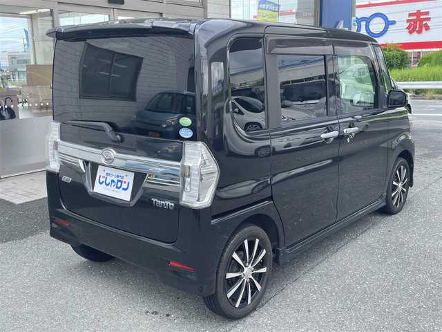 ダイハツ タント カスタム X 愛知県 2015(平27)年 8.2万km ブラックマイカメタリック (株)IDOMが運営する【じしゃロン豊川店】の自社ローン専用車両になります。こちらは現金またはオートローンご利用時の価格です。自社ローンご希望の方は別途その旨お申付け下さい/ 純正メモリナビ/　◯ CD再生機能/　◯ DVD再生機能/　◯ BT対応/　◯ フルセグTV/ バックカメラ/ ETC/ ステアリングスイッチ/ プッシュスタート/ 左側パワースライドドア/ ドアバイザー/ ウインカーミラー/ 純正フロアマット