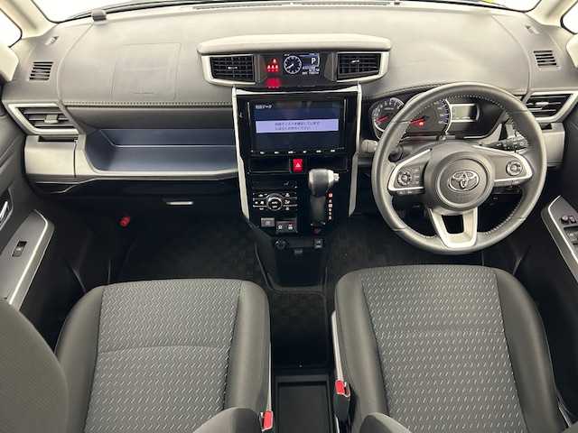 トヨタ ルーミー カスタムG 宮城県 2022(令4)年 1.6万km 黒 純正9インチナビ/（CD/DVD/Bluetooth/AM/FM）/バックカメラ/両側パワースライドドア/フルセグTV/オプションGRエアロ/クルーズコントロール（追従あり）/LEDヘッドライト/ビルトインETC/アイドリングストップ/前後ドライブレコーダー/衝突軽減ブレーキ/レーンキープアシスト/オートライト/スマートキー/クリアランスソナー
