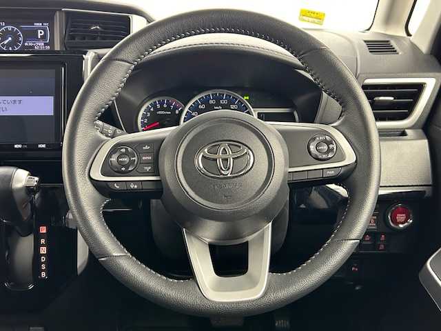 トヨタ ルーミー カスタムG 宮城県 2022(令4)年 1.6万km 黒 純正9インチナビ/（CD/DVD/Bluetooth/AM/FM）/バックカメラ/両側パワースライドドア/フルセグTV/オプションGRエアロ/クルーズコントロール（追従あり）/LEDヘッドライト/ビルトインETC/アイドリングストップ/前後ドライブレコーダー/衝突軽減ブレーキ/レーンキープアシスト/オートライト/スマートキー/クリアランスソナー