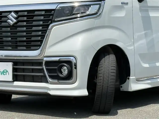 スズキ スペーシア カスタム HYBRID XS ターボ 佐賀県 2019(令1)年 4.7万km ピュアホワイトP SUZUKI Safety Support/デュアルセンサーブレーキサポート/パーキングソナー/先行車発進お知らせ/車線逸脱警報機能/クルーズコントロール/社外8型ナビゲーション【AVIC-RL710】/AM FM CD DVD フルセグ/Bluetooth HDMI USB/バックカメラ/前後ドライブレコーダー/両側パワースライドドア/革巻きステアリング/ステアリングリモコン/ハーフレザーシート/シートヒーター/後席サーキュレーター/後席サンシェード/純正フロアマット/純正15インチアルミホイール/プッシュスタート/スマートキー/スペアキー１本/ドアバイザー
