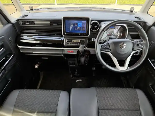 スズキ スペーシア カスタム HYBRID XS ターボ 佐賀県 2019(令1)年 4.7万km ピュアホワイトP SUZUKI Safety Support/デュアルセンサーブレーキサポート/パーキングソナー/先行車発進お知らせ/車線逸脱警報機能/クルーズコントロール/社外8型ナビゲーション【AVIC-RL710】/AM FM CD DVD フルセグ/Bluetooth HDMI USB/バックカメラ/前後ドライブレコーダー/両側パワースライドドア/革巻きステアリング/ステアリングリモコン/ハーフレザーシート/シートヒーター/後席サーキュレーター/後席サンシェード/純正フロアマット/純正15インチアルミホイール/プッシュスタート/スマートキー/スペアキー１本/ドアバイザー