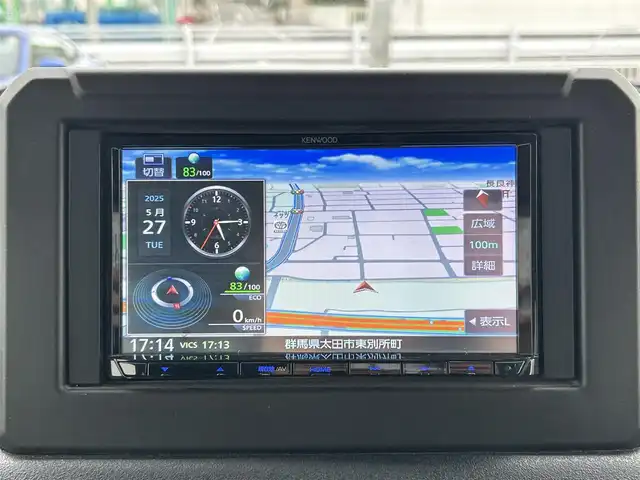 スズキ ジムニー XC 群馬県 2018(平30)年 4.9万km ピュアホワイトP 社外ナビ（FM/AM/TV）/ワンセグテレビ/バックカメラ/レーンキープアシスト/横滑り防止装置/衝突被害軽減ブレーキ/寒冷地仕様/電動格納ミラー/エンジンスタートボタン/フォグライト/ETC