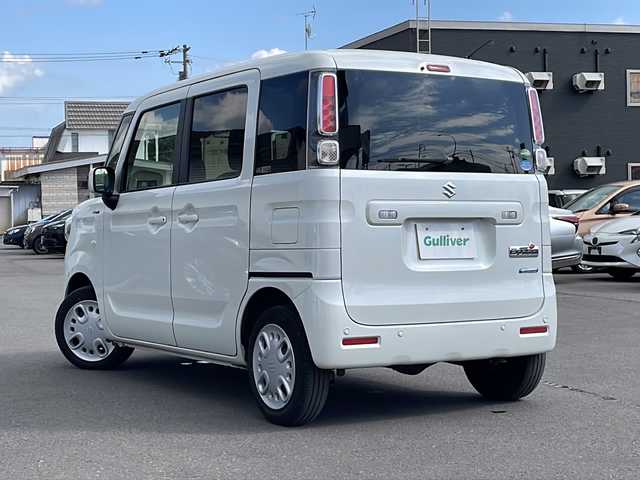 スズキ スペーシア HYBRID X 道北・旭川 2019(平31)年 3.2万km ピュアホワイトP ・社外HDDナビ(CD/DVD)/・両側パワースライドドア/・禁煙車/・4WD/・アイドリングストップ/・オートライト/・レーンキープアシスト/・衝突軽減ブレーキ/・横滑り防止/・前席シートヒーター/・ミラーヒーター/・スペアキー/・スマートキー/・取説/保証書/・純正フロアマット