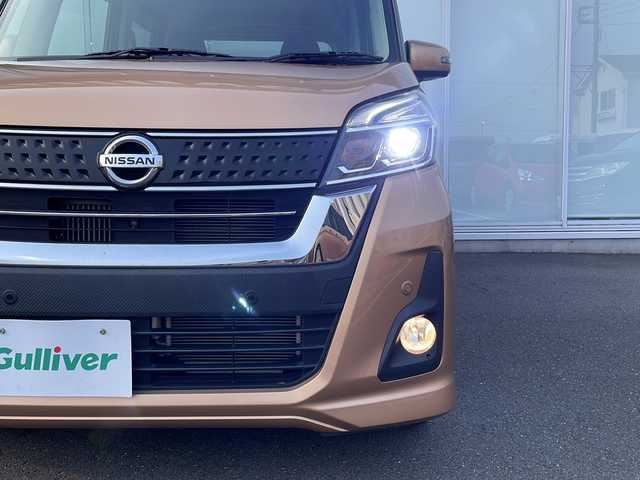 日産 デイズ ルークス ハイウェイスター Xターボ 神奈川県 2018(平30)年 3.4万km ピンクゴールドM 純正メモリナビ/CD/DVD/Bluetooth/フルセグ/【MM318D-W】/片側パワースライドドア/レーンキープアシスト/衝突軽減システム/ターボ/ステアリングスイッチ/ドアバイザー/コーナーセンサー/LEDヘッドライト/オートライト/アイドリングストップ/ウィンカーミラー/ETC/保証書