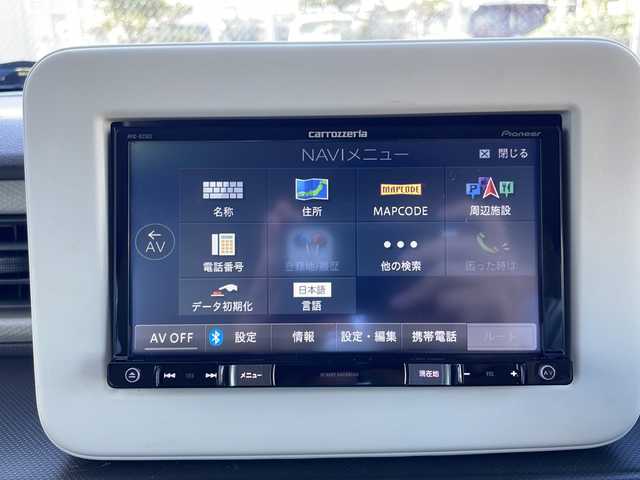 スズキ ラパン L 山口県 2019(平31)年 6.8万km ノクターンブルーパール 社外ナビ【AVIC-RZ502】/DVD再生機能有/フルセグテレビ/Bluetooth/レーダーブレーキサポート/アイドリングストップ/スマートキー/プッシュアップスタート/D席シートヒーター/レーダーブレーキサポート/スペアキー
