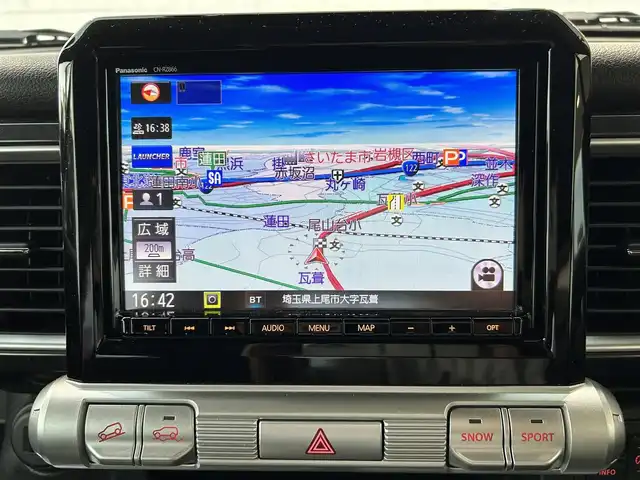 スズキ クロスビー HYBRID MZ 埼玉県 2021(令3)年 1.7万km ベージュ ワンオーナー/社外SDナビ 品番：CN-RZ866/(AM/FM/DVD/CD/BT/SD/USB/iPod)/フルセグテレビ（走行中視聴不可）/バックカメラ/全方位カメラ/社外前後ドライブレコーダー/パドルシフト/クリアランスソナー/クルーズコントロール追従あり/ヒルディセントコントロール/グリップコントロール/ビルトインETC/スペアキー１本（スマートキー）/純正アルミホイール16インチ/純正フロアマット/純正ドアバイザー/車両/ナビ取扱説明書/保証書