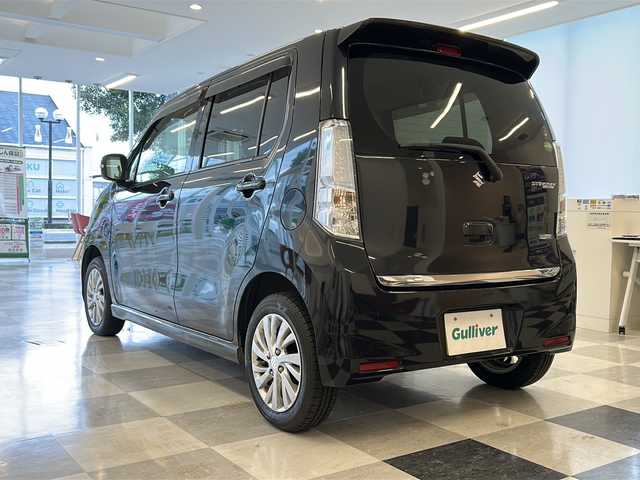 スズキ ワゴンＲ スティングレー X 岐阜県 2015(平27)年 12.8万km ブルーイッシュブラックパール3 ４ＷＤ/社外ナビゲーション/Bluetooth/フルセグ/レーダーブレーキサポート/シートヒーター/ETC/ＨＩＤヘッドライト/ヘッドライトレベライザー/純正アルミホイール/プッシュスタート/スマートキー/フロアマット