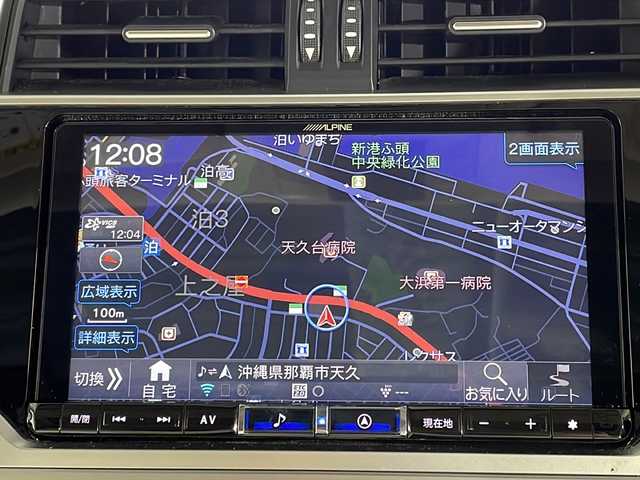 トヨタ ランドクルーザー プラド TX Lパッケージ 沖縄県 2021(令3)年 4.6万km ホワイトパールクリスタルシャイン 禁煙車/7人乗り/サンルーフ/衝突軽減ブレーキ/車線逸脱警報/社外9インチナビ/AM/FM/CD/DVD/フルセグTV/Bluetooth/HDMI/USB/バックカメラ/全方位カメラ/追従式クルーズコントロール/レザーシート/エアシート/シートヒーター/パワーシート/ビルトインETC/ステアリングリモコン/コーナーセンサー前後/オートライト/オートマッチックハイビーム/純正19インチアルミホイール/ダブル＋サイド＋カーテンエアバッグ/プッシュスタート/スペアキー有/ABS/横滑り防止装置/保証書/取扱説明書