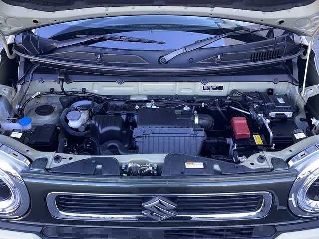 スズキ ハスラー HYBRID G 山口県 2024(令6)年 2万km クールカーキパールメタリック/ソフトベージュメタリック 純正SDナビ【AVN-LS03W】/・Bluetooth/・フルセグテレビ/・DVD再生/バックカメラ/ETC/プッシュスタート/スマートキー/スペアキー/純正フロアマット/純正LEDヘッドライト/オートライト/SUZUKI SAFETY　SUPPORT/・アダプティブクルーズコントロール/・デュアルカメラブレーキサポート/・後退時ブレーキサポート/・誤発進抑制機能/・後方誤発進抑制制御/・車線逸脱抑制機能/・車線逸脱警報機能/・ふらつき警報機能/・標識認識機能/・先行車発進お知らせ機能/シートヒーター/コーナーセンサー/電動格納ミラー/取扱説明書/保証書