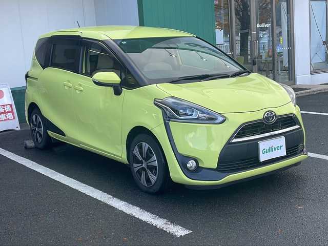 トヨタ シエンタ X 京都府 2016(平28)年 10.4万km エアーイエロー 純正メモリナビ/バックカメラ/パワースライドドア/プリクラッシュセーフティ/レーンキープアシスト/オートハイビーム/後席フリップダウンモニター/LEDヘッドライト