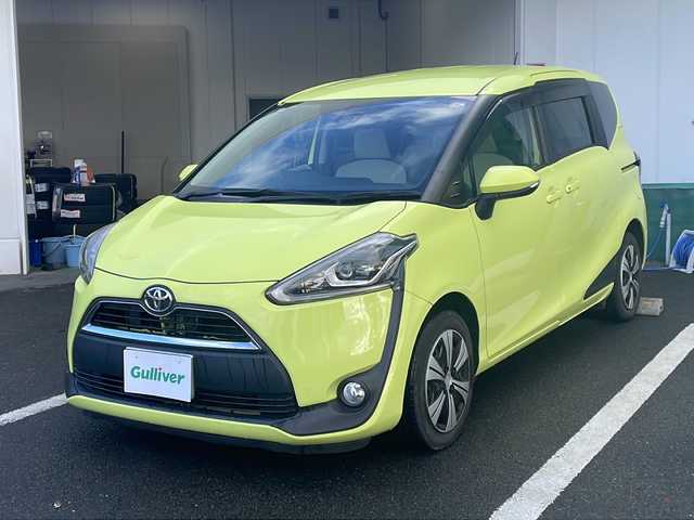 トヨタ シエンタ X 京都府 2016(平28)年 10.4万km エアーイエロー 純正メモリナビ/バックカメラ/パワースライドドア/プリクラッシュセーフティ/レーンキープアシスト/オートハイビーム/後席フリップダウンモニター/LEDヘッドライト