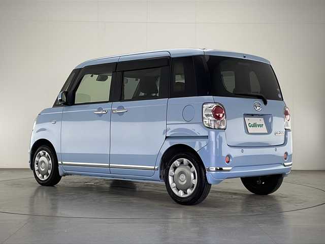 ダイハツ ムーヴ キャンバス G メイクアッフ SA Ⅱ 宮崎県 2016(平28)年 7.3万km シルキーブルーP 禁煙車/衝突被害軽減ブレーキ/社外ナビTV/（MDV-D404BTW/CD/DVD/Bluetooth/フルセグTV)/社外ETC/純正セキュリティアラーム/純正LEDオートライト/純正LEDフォグ/純正フロアマット/両側電動スライドドア/クリアランスソナー/リアプライバシーガラス/オート電動格納ミラー/オートエアコン/スマートキー/プッシュエンジンスタート/新車時保証書/取扱い説明書