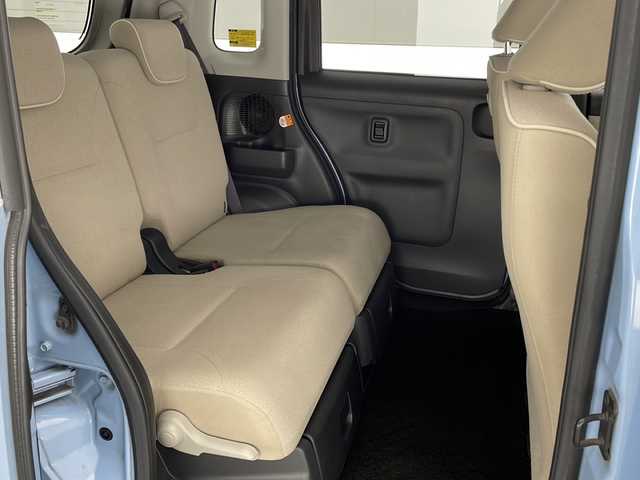 ダイハツ ムーヴ キャンバス G メイクアッフ SA Ⅱ 宮崎県 2016(平28)年 7.3万km シルキーブルーP 禁煙車/衝突被害軽減ブレーキ/社外ナビTV/（MDV-D404BTW/CD/DVD/Bluetooth/フルセグTV)/社外ETC/純正セキュリティアラーム/純正LEDオートライト/純正LEDフォグ/純正フロアマット/両側電動スライドドア/クリアランスソナー/リアプライバシーガラス/オート電動格納ミラー/オートエアコン/スマートキー/プッシュエンジンスタート/新車時保証書/取扱い説明書
