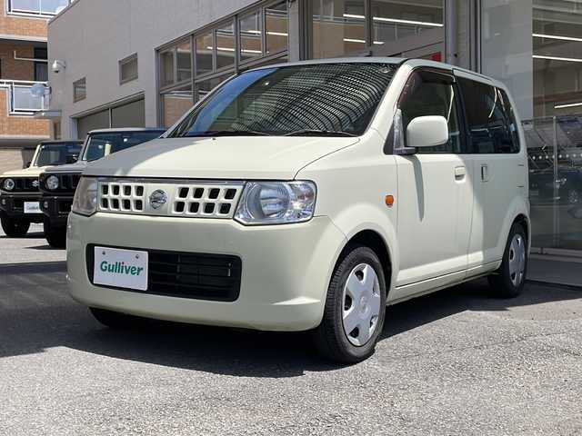 日産 オッティ M 高知県 2008(平20)年 2.1万km グリーンM 社外ＳＤナビ/・フルセグＴＶ/・Ｂｌｕｅｔｏｏｔｈオーディオ/・ＣＤ/片側パワースライドドア/純正フロアマット/社外ETC/走行距離20865km/ハロゲンライト/パワーステアリング/パワーウィンドウ/リモコンキー