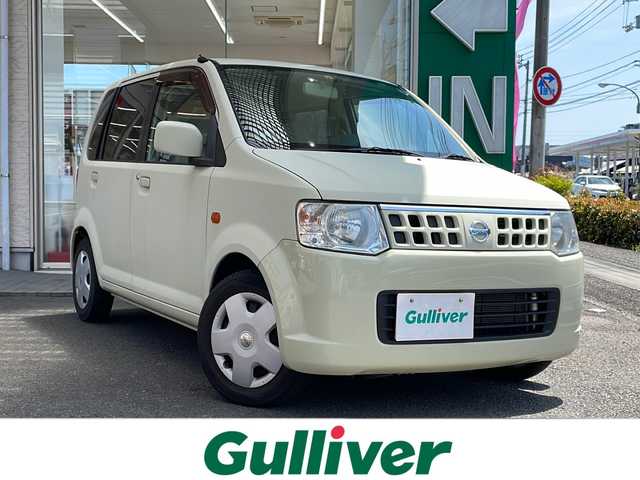 日産 オッティ M 高知県 2008(平20)年 2.1万km グリーンM 社外ＳＤナビ/・フルセグＴＶ/・Ｂｌｕｅｔｏｏｔｈオーディオ/・ＣＤ/片側パワースライドドア/純正フロアマット/社外ETC/走行距離20865km/ハロゲンライト/パワーステアリング/パワーウィンドウ/リモコンキー