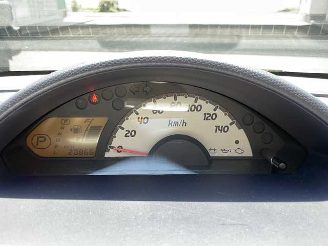 日産 オッティ M 高知県 2008(平20)年 2.1万km グリーンM 社外ＳＤナビ/・フルセグＴＶ/・Ｂｌｕｅｔｏｏｔｈオーディオ/・ＣＤ/片側パワースライドドア/純正フロアマット/社外ETC/走行距離20865km/ハロゲンライト/パワーステアリング/パワーウィンドウ/リモコンキー