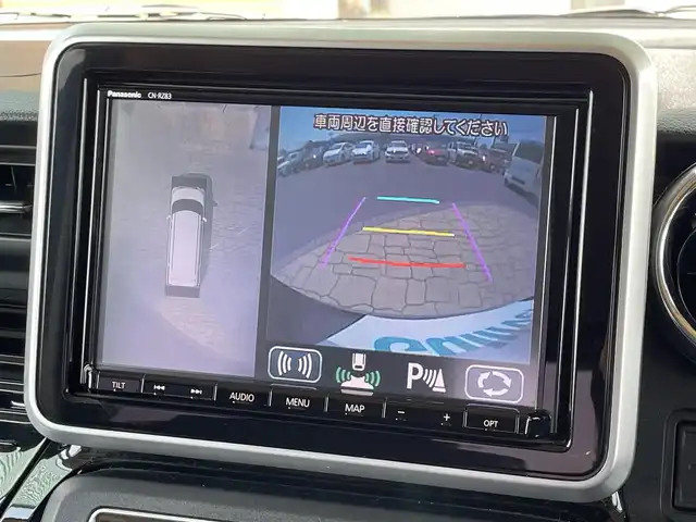スズキ スペーシア カスタム HYBRID XS 宮崎県 2018(平30)年 5.6万km ブルーイッシュブラックパール3 SDナビ/フルセグテレビ/バックカメラ/全周囲カメラ/プッシュスタート/両側電動スライドドア/LEDライト/シートヒーター/純正15インチアルミ