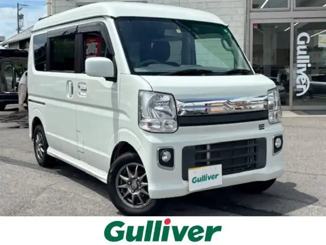 スズキ エブリィ ワゴン JPターボ 愛知県 2019(平31)年 5.2万km パールホワイト ワンオーナー/メモリナビ　フルセグ/FM/AM/BT/ドライブレコーダー/バックカメラ/フルフラットシート/ベンチシート/両側イージークローザードア/ETC/純正フロアマット/アルミホイール/電動格納式ミラー/ABS/横滑り防止装置/オートライト/パワーウィンドウ/パワーステアリング/プッシュスタート/スマートキー/スペアキー/ドアバイザー/フォグランプ