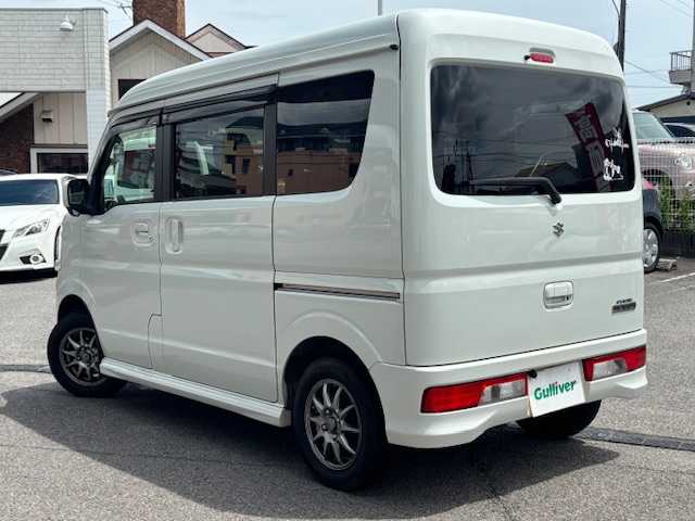 スズキ エブリィ ワゴン JPターボ 愛知県 2019(平31)年 5.2万km パールホワイト ワンオーナー/メモリナビ　フルセグ/FM/AM/BT/ドライブレコーダー/バックカメラ/フルフラットシート/ベンチシート/両側イージークローザードア/ETC/純正フロアマット/アルミホイール/電動格納式ミラー/ABS/横滑り防止装置/オートライト/パワーウィンドウ/パワーステアリング/プッシュスタート/スマートキー/スペアキー/ドアバイザー/フォグランプ