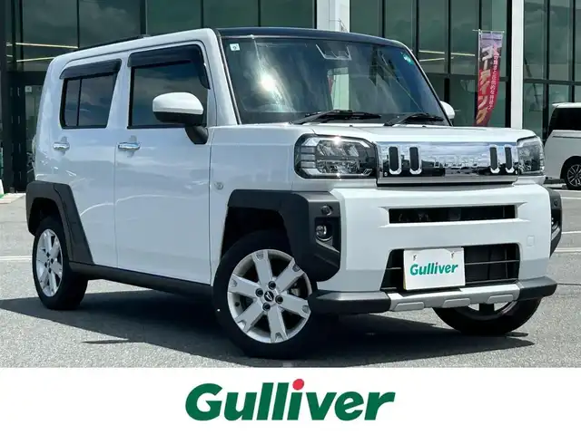 ダイハツ タフト G ターボ クロムベンチャー 奈良県 2021(令3)年 2.6万km シャイニングホワイトパール 純正9インチナビ　/レーダ－クルーズコントロール　/バックカメラ　/ＥＴＣ /革シートカバー /ターボ車 /フルセグTV /ガラスルーフ /電子サイドブレーキ /シートヒーター /ブレーキホールド /純正アルミホイール/コーナーセンサー