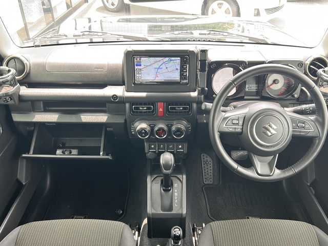 スズキ ジムニー XC 山形県 2021(令3)年 2.5万km ブルーイッシュブラックパール3 4WD/衝突被害軽減ブレーキデュアルカメラブレーキサポート/ナビ/（Bluetooth/CD/DVD/フルセグ）/クルーズコントロール/前後ドライブレコーダー/車線逸脱装置/前席シートヒーター/横滑り防止装置/ダウンヒルアシストコントロール/フルセグテレビ/フォグランプ/LEDヘッドライト/オートライト/オートマッチクハイビーム/ビルトインETC/電動格納ミラー/ウィンカーミラー/純正アルミホイール/純正フロアマット/スマートキー