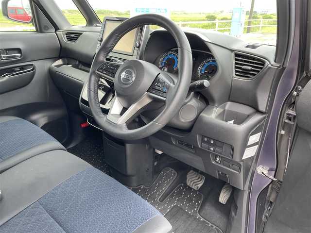 日産 ルークス HWS Gターボ プロパイロットED 佐賀県 2020(令2)年 5.9万km アメジストパープル 純正10型ナビゲーション/・AM/FM/Bluetooth/CD/DVD/フルセグTV/インテリジェント アラウンドビューモニター/LEDヘッドライト/・オートマチックハイビーム/両側パワースライドドア/・ハンズフリーパワースライドドア/革巻きステアリング/後席サンシェード/サーキュレーター/USB入力端子/スマートキー/オートエアコン/オートライト/ETC/純正15インチアルミホイール/純正フロアマット/純正ドアバイザー/新車保証書/取扱説明書/スペアキー1本/インテリジェントセーフティー/・インテリジェント エマージェンシーブレーキ/・踏み間違い衝突防止アシスト/・車線逸脱警報（LDW）＋車線逸脱防止支援（LDP）/・標識検知機能/・前方衝突予測警報（PFCW）/・横滑り防止装置（VDC）/・ヒルスタートアシスト