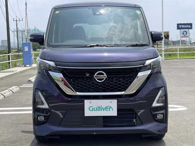 日産 ルークス HWS Gターボ プロパイロットED 佐賀県 2020(令2)年 5.9万km アメジストパープル 純正10型ナビゲーション/・AM/FM/Bluetooth/CD/DVD/フルセグTV/インテリジェント アラウンドビューモニター/LEDヘッドライト/・オートマチックハイビーム/両側パワースライドドア/・ハンズフリーパワースライドドア/革巻きステアリング/後席サンシェード/サーキュレーター/USB入力端子/スマートキー/オートエアコン/オートライト/ETC/純正15インチアルミホイール/純正フロアマット/純正ドアバイザー/新車保証書/取扱説明書/スペアキー1本/インテリジェントセーフティー/・インテリジェント エマージェンシーブレーキ/・踏み間違い衝突防止アシスト/・車線逸脱警報（LDW）＋車線逸脱防止支援（LDP）/・標識検知機能/・前方衝突予測警報（PFCW）/・横滑り防止装置（VDC）/・ヒルスタートアシスト
