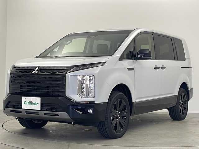 三菱 デリカＤ：５ シャモニー 大阪府 2025(令7)年 0.1千km ホワイトダイヤモンド 登録済未使用車/専用ALIPINEナビ/・フルセグTV/・CD/DVD/・HDMI/・Bluetooth/・SDサーバー/・AppleCarPlay/AndoridAuto/全方位カメラ/バックカメラ/両側パワースライドドア/衝突軽減システム/車線逸脱防止機能/レーダークルーズコントロール/レーンチェンジアシスト機能/パドルシフト