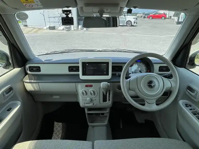 スズキ ラパン G 福島県 2024(令6)年 0.5万km トラッドカーキメタリック ディスプレイオーディオ/（BT/CD/AM/FM）/ETC/シートヒーター/コーナーセンサー/衝突被害軽減ブレーキ/横滑り防止装置/アイドリングストップ/オートハイビーム/ドライブレコーダー/スマートキー/プッシュスタート/取扱説明書