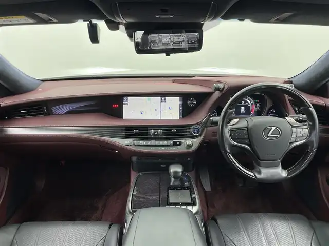 レクサス ＬＳ 500h エグゼクティブ 富山県 2018(平30)年 6.9万km ソニッククォーツ 4WD/純正ナビ/フルセグ/DVD/BT/HDMI/Miracast/全周囲カメラ/サンルーフ/ETC2.0/衝突被害軽減ブレーキ/レーンキープアシスト/レーダークルーズコントロール/マークレビンソン/黒革シート/全席シートヒーター/エアシート/全席ベンチレーション/全席リラクゼーション機能/リアエンターテイメント/デジタルインナーミラー/ステアリングヒーター/BSM/HUD/LEDオートライト/純正20インチアルミ/保証書/取扱説明書/スペアキー×2/オートハイビーム/ドライブレコーダー