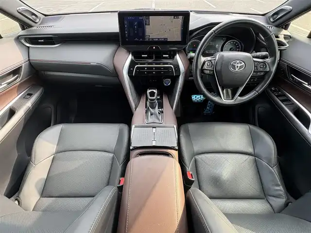トヨタ ハリアー ハイブリッド Z レザーパッケージ 大分県 2020(令2)年 5.9万km プレシャスブラックパール ・JBLナビ(BT/USB/AUX/Miracast)/・全方位カメラ/・フルセグテレビ/・モデリスタ/・HUD/・レーダークルーズコントロール/・ドライブレコーダー/・ETC/・トヨタセーフティセンス/・コーナーセンサー/・ステアリングリモコン/・ステアリングヒーター/・オートハイビーム/・デジタルインナーミラー/・ブレーキホールド/・シートヒーター/・シートクーラー/・パワーシート/・シートメモリー/・スマートキー/・プッシュスタート/・純正アルミホイール/・電動リアゲート