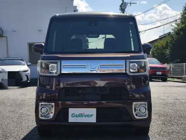 ダイハツ ウェイク G ターボ SA Ⅱ 熊本県 2017(平29)年 8.7万km プラムブラウンクリスタルマイカ 純正8インチナビ（NSZN-W65DB）/【フルセグTV/CD/DVD/Bluetooth】/バックカメラ/両側パワースライドドア/衝突軽減装置/アイドリングストップ/純正14インチAW/ETC/電動格納ミラー/プッシュスタート/ステアリングスイッチ/純正フロアマット/純正ドアバイザー/横滑り防止/盗難防止装置/保証書/取扱説明書