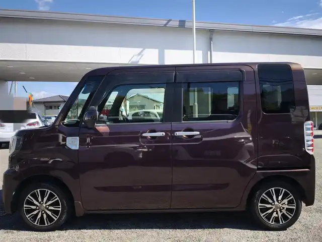 ダイハツ ウェイク G ターボ SA Ⅱ 熊本県 2017(平29)年 8.7万km プラムブラウンクリスタルマイカ 純正8インチナビ（NSZN-W65DB）/【フルセグTV/CD/DVD/Bluetooth】/バックカメラ/両側パワースライドドア/衝突軽減装置/アイドリングストップ/純正14インチAW/ETC/電動格納ミラー/プッシュスタート/ステアリングスイッチ/純正フロアマット/純正ドアバイザー/横滑り防止/盗難防止装置/保証書/取扱説明書