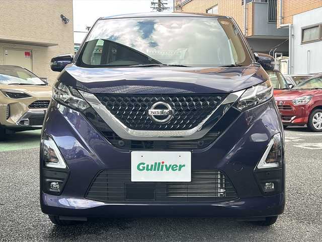 日産 デイズ HWS G ターボ プロパイロットED 大阪府 2021(令3)年 1万km アメジストパープル ワンオーナー/純正9インチメモリーナビ/フルセグTV/DVD再生/Bluetoothオーディーオ/全周囲カメラ/バックカメラ/プロパイロット/衝突軽減ブレーキ/中央車線維持/レーダークルーズコントロール/スマートキー/純正ドラレコ/ETC/LEDライト/皮調シートカバー