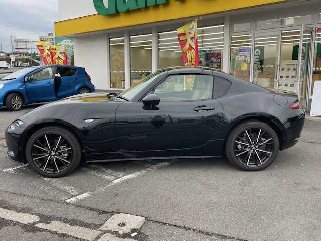 マツダ ロードスター ＲＦ VS 神奈川県 2024(令6)年 1万km ジェットブラックマイカ ワンオーナー/フルセグテレビ/クルーズコントロール/プッシュスタート/ETC