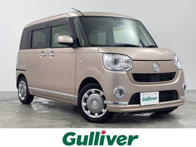 ダイハツ ムーヴ キャンバス G メイクアップ リミテッド　SAⅢ 三重県 2018(平30)年 4.7万km ライトローズマイカメタリックⅡ /禁煙車//社外ナビ/（CD.DVD.BT.SD.ワンセグTV）//全方位カメラ//両側パワースライドドア//スマートアシスト//ETC//革調シートカバー//ステアリングスイッチ//オートハイビーム//コーナーセンサー