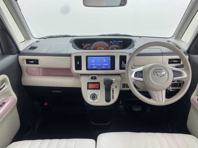 ダイハツ ムーヴ キャンバス G メイクアップ リミテッド　SAⅢ 三重県 2018(平30)年 4.7万km ライトローズマイカメタリックⅡ /禁煙車//社外ナビ/（CD.DVD.BT.SD.ワンセグTV）//全方位カメラ//両側パワースライドドア//スマートアシスト//ETC//革調シートカバー//ステアリングスイッチ//オートハイビーム//コーナーセンサー