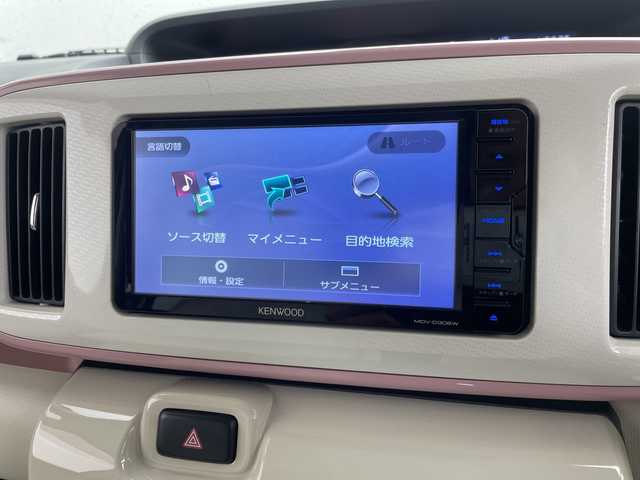 ダイハツ ムーヴ キャンバス G メイクアップ リミテッド　SAⅢ 三重県 2018(平30)年 4.7万km ライトローズマイカメタリックⅡ /禁煙車//社外ナビ/（CD.DVD.BT.SD.ワンセグTV）//全方位カメラ//両側パワースライドドア//スマートアシスト//ETC//革調シートカバー//ステアリングスイッチ//オートハイビーム//コーナーセンサー