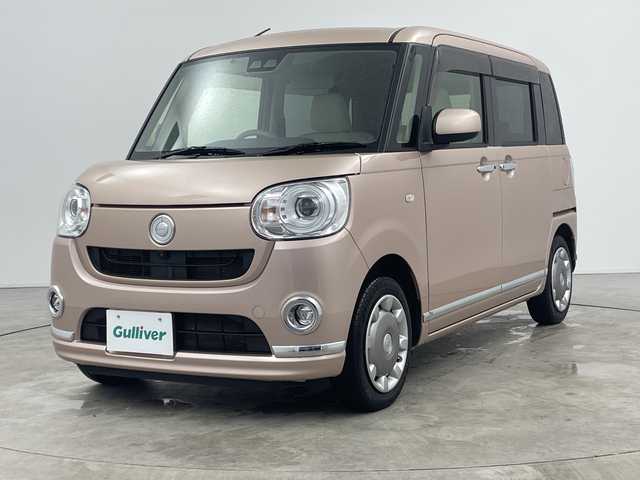 ダイハツ ムーヴ キャンバス G メイクアップ リミテッド　SAⅢ 三重県 2018(平30)年 4.7万km ライトローズマイカメタリックⅡ /禁煙車//社外ナビ/（CD.DVD.BT.SD.ワンセグTV）//全方位カメラ//両側パワースライドドア//スマートアシスト//ETC//革調シートカバー//ステアリングスイッチ//オートハイビーム//コーナーセンサー