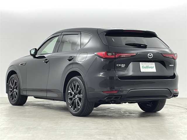 マツダ ＣＸ－６０ XD HV プレミアムスポーツ 福島県 2023(令5)年 2.7万km ジェットブラックマイカ 衝突軽減ブレーキ/・レーンキープアシスト/・クリアランスソナー/・レーダークルーズコントロール/純正ナビ/・フルセグTV/Bluetooth/USB/・全方位カメラ/・ETC/・ドライブレコーダー/サンルーフ/BOSEプレミアムサウンド/アイドリングストップ/パワーバックドア/電子パーキング/・オートホールド/4WD/・ダウンヒルアシストコントロール/革巻きステアリング/・ステアリングリモコン/・ステアリングヒーター/ハーフレザーシート/・パワーシート(運転席/助手席)/・メモリシート(運転席)/・シートヒーター（全席）/・エアシート(全席)/プッシュスタート/・スマートキー/・スペアキー/社外19インチアルミホイール付スタッドレスタイヤ/(235/55/R19) 山6mm/LEDヘッドライト/・オートライト/・フォグライト/・オートマチックハイビーム/純正フロアマット/保証書/取扱説明書