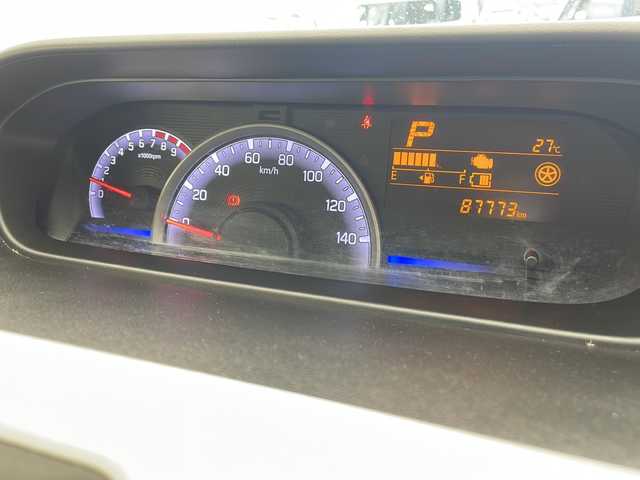 スズキ ワゴンＲ HYBRID FX 沖縄県 2017(平29)年 8.8万km フィズブルーパールメタリック ストラーダナビ（CN-E300D）/TV/CD/bluetooth/シートヒーター/社外アルミホイール/アイドリングストップ/オートエアコン/キーレスキー/スペアキー/電動格納ミラー/ヘッドライトレベライザー/パワーウインドウ