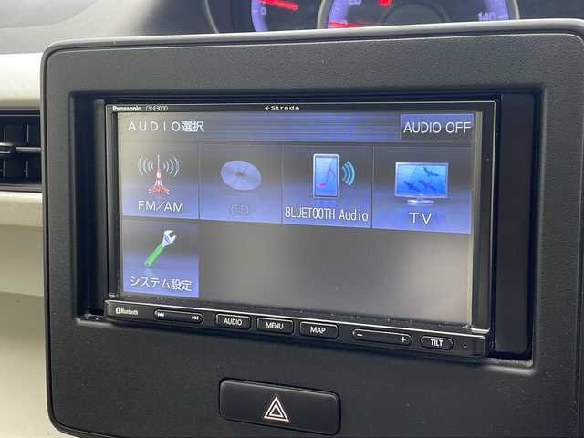 スズキ ワゴンＲ HYBRID FX 沖縄県 2017(平29)年 8.8万km フィズブルーパールメタリック ストラーダナビ（CN-E300D）/TV/CD/bluetooth/シートヒーター/社外アルミホイール/アイドリングストップ/オートエアコン/キーレスキー/スペアキー/電動格納ミラー/ヘッドライトレベライザー/パワーウインドウ